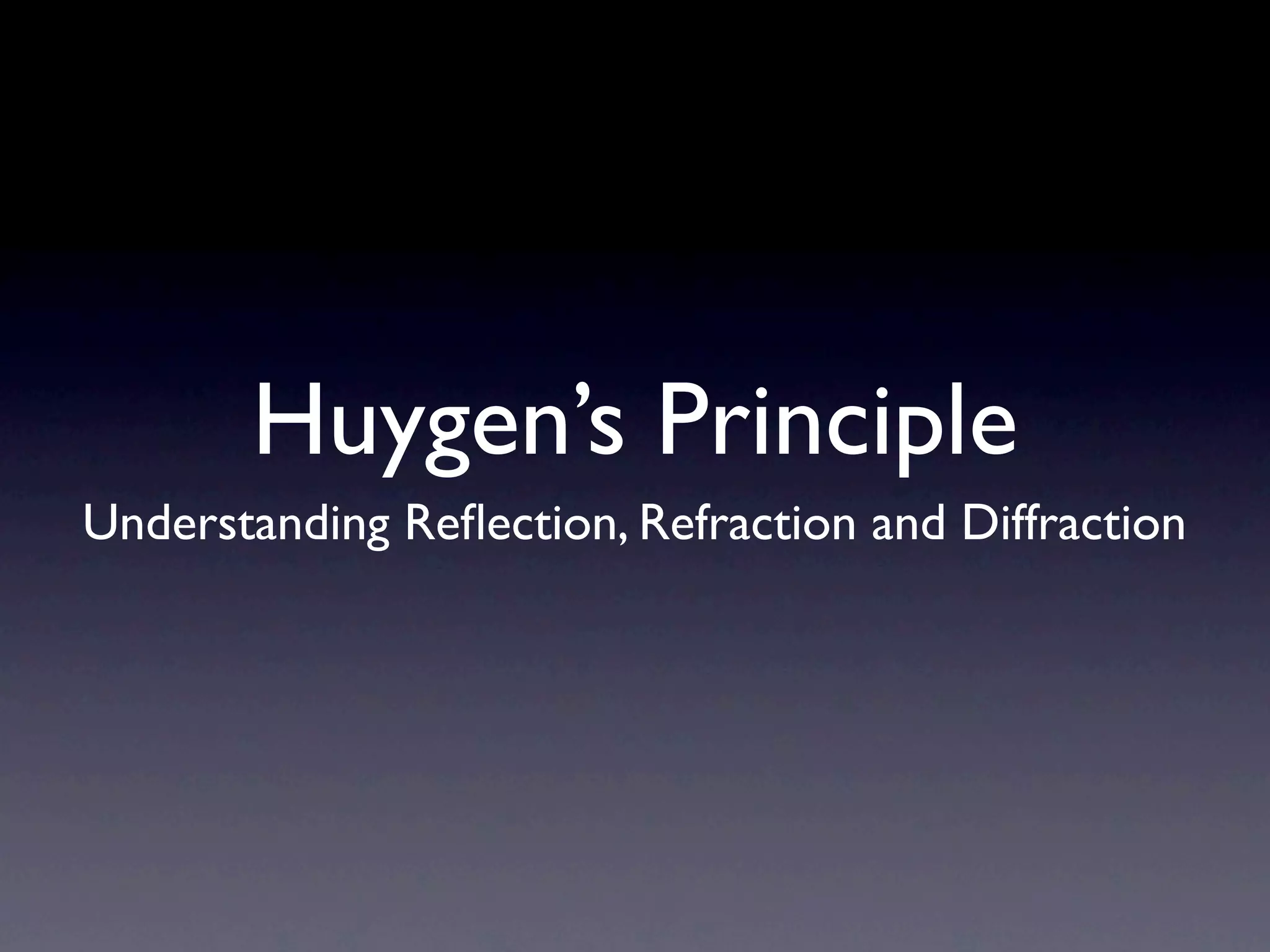 Huygens Principle