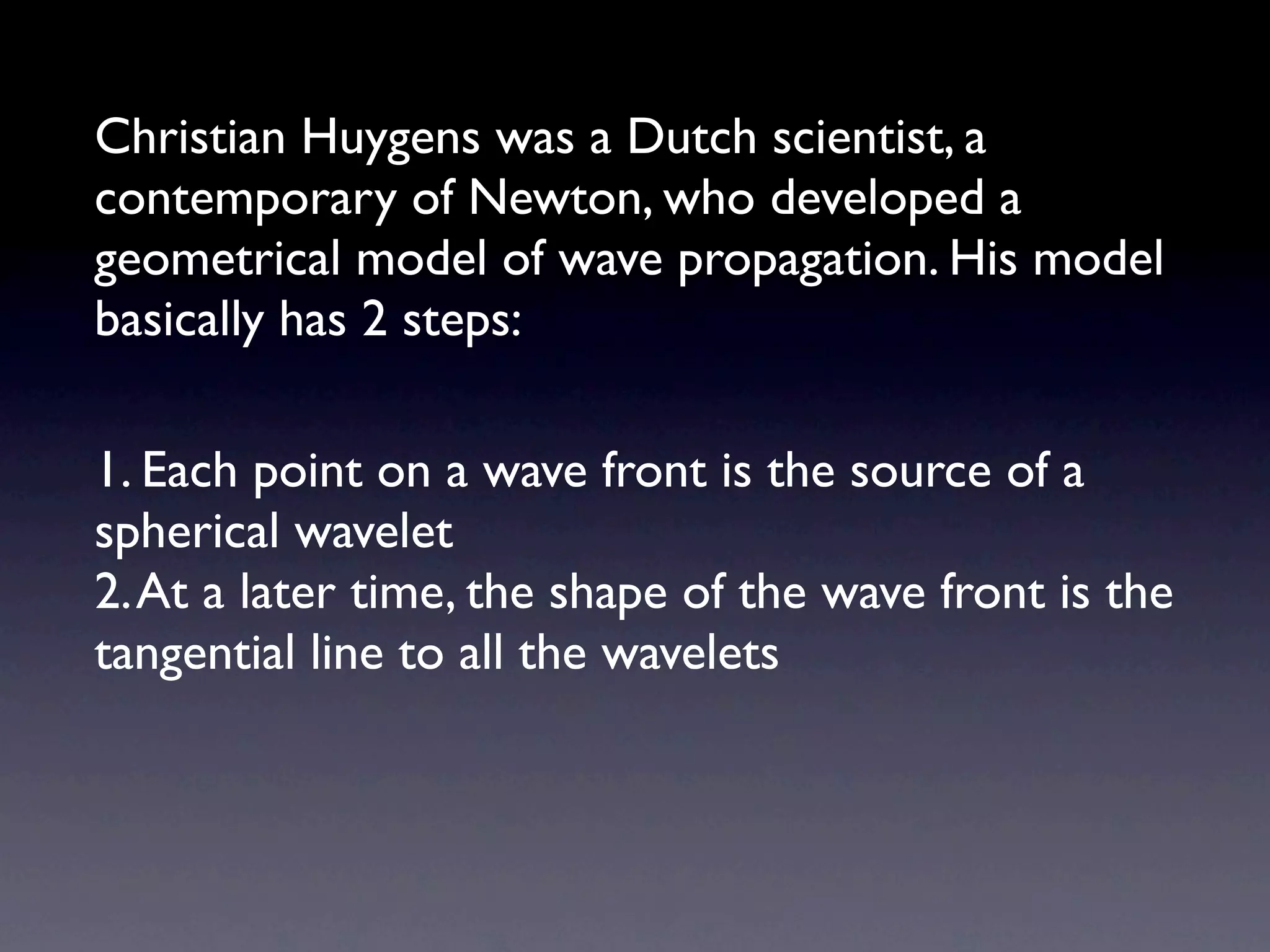 Huygens Principle
