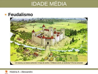 IDADE MÉDIA
Feudalismo
História A – Alessandro
 