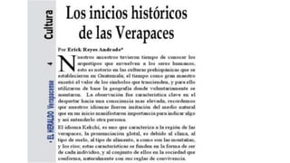 HV 233, Los inicios históricos de las Verapaces, Erick Reyes Andrade
