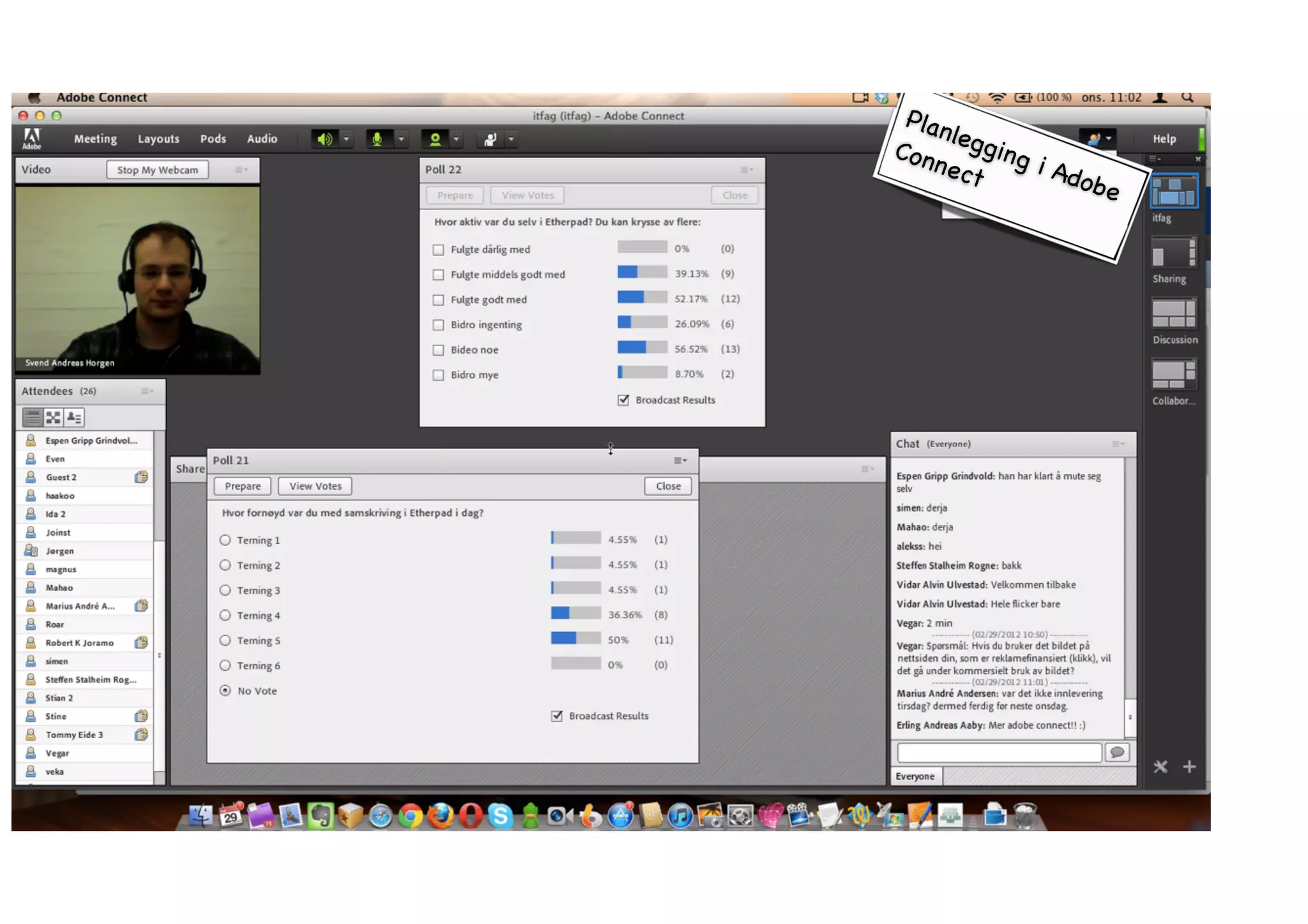 Planlegging i Adobe 
Connect 
 