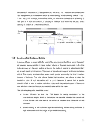 Diffuser Throw Distance Calculation Hvac how to size and design ducts r1 | PDF