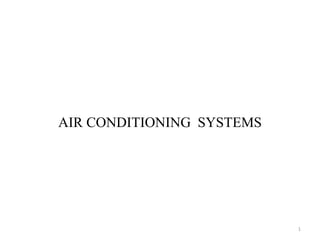 AIR CONDITIONING SYSTEMS
1
 