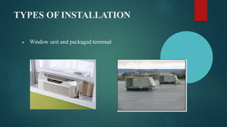 TYPES OF INSTALLATION
▶ Window unit and packaged terminal
 