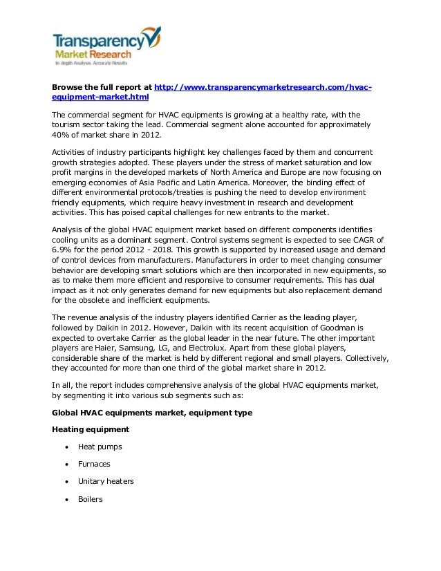 global hvac equipment market 2014 2018 March 8, 2018 -- urgent need to reduce environmental pollution & focus on eco-friendly and sustainable products to drive growth in the global biodegradable polymers market -- more. global hvac equipment market 2014 2018 March 8, 2018 -- urgent need to reduce environmental pollution & focus on eco-friendly and sustainable products to drive growth in the global biodegradable polymers market -- more.