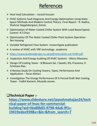 Technical details of  Energy Efficient HVAC System