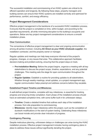 HVAC Replacement Process for Commercial Buildings Guide | PDF