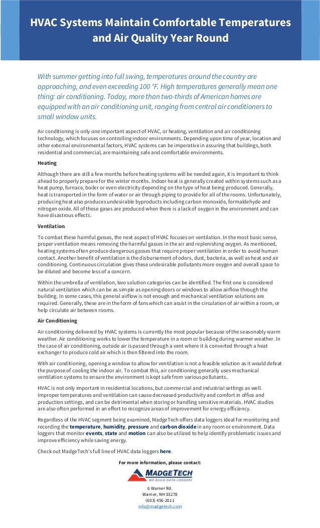 Hvac Systems Maintain Comfortable Temperatures And Air Quality Year R
