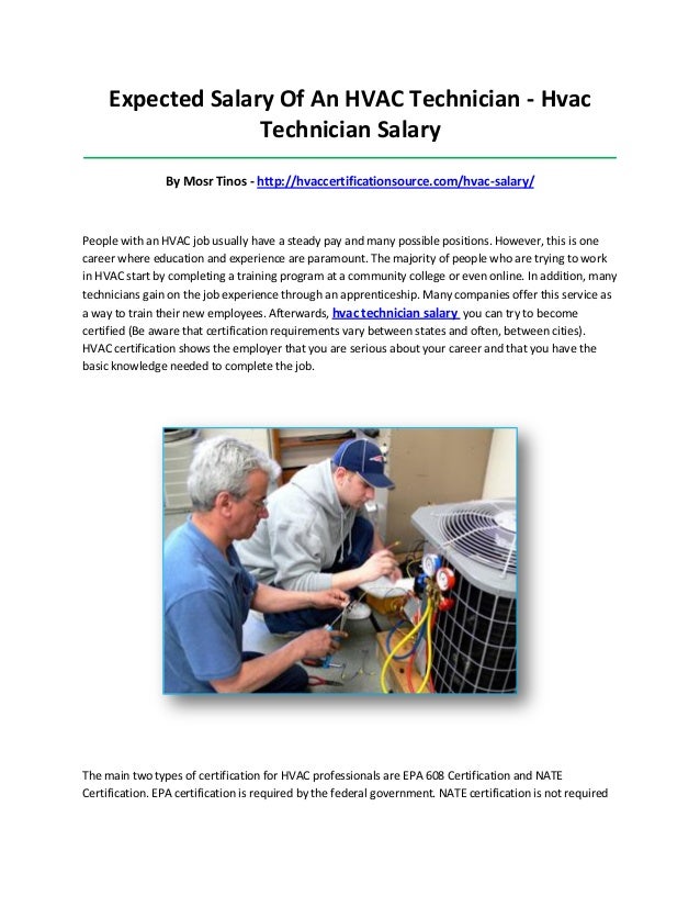 Hvac technician salary