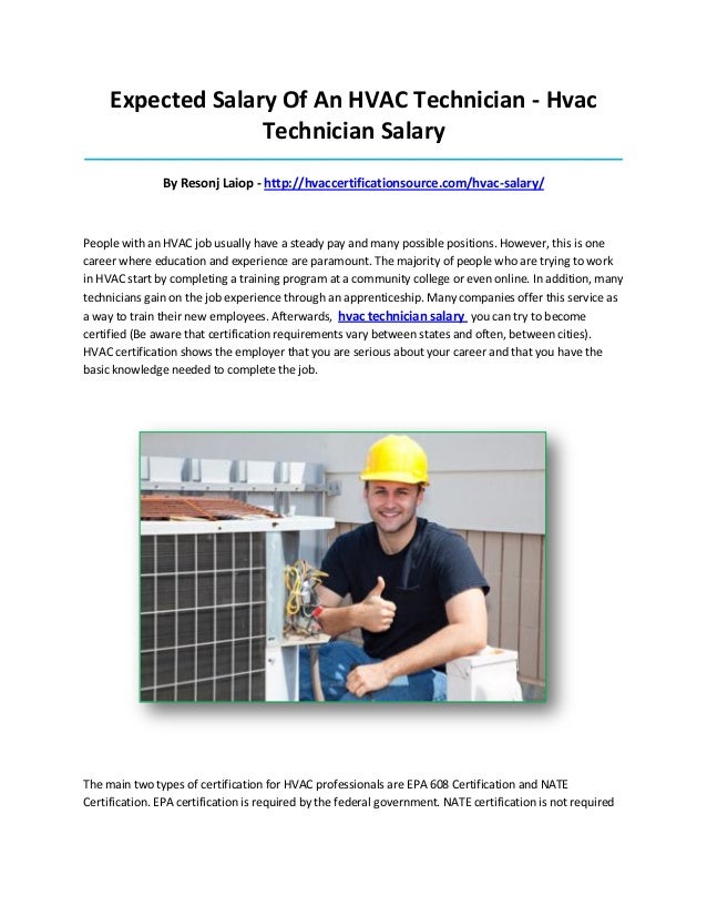 Hvac technician salary