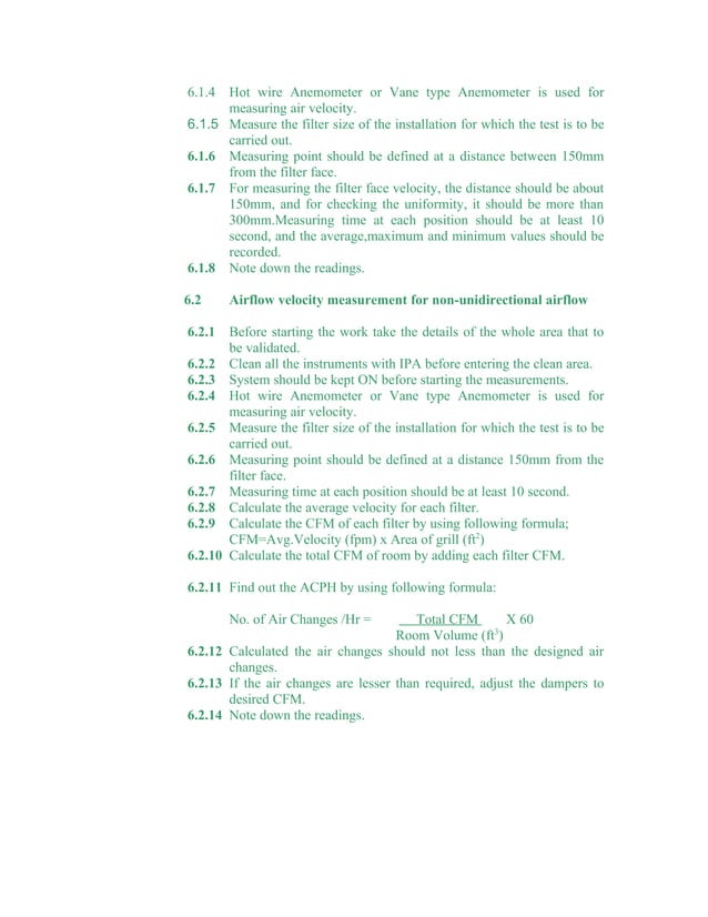 Hvac validation protocol PDF