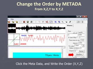 Change the Order by METADA From X,Z,Y to X,Y,Z Click the Meta Data, and Write the Order (X,Y,Z) 