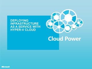 DEPLOYING INFRASTRUCTURE AS A SERVICE WITH HYPER-V CLOUD 