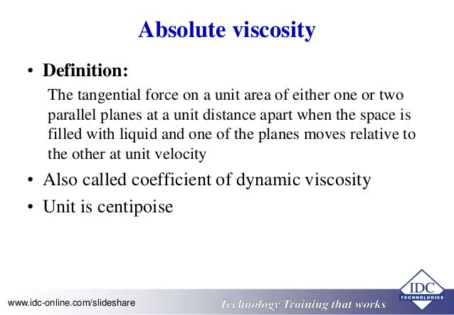 unit of viscosity