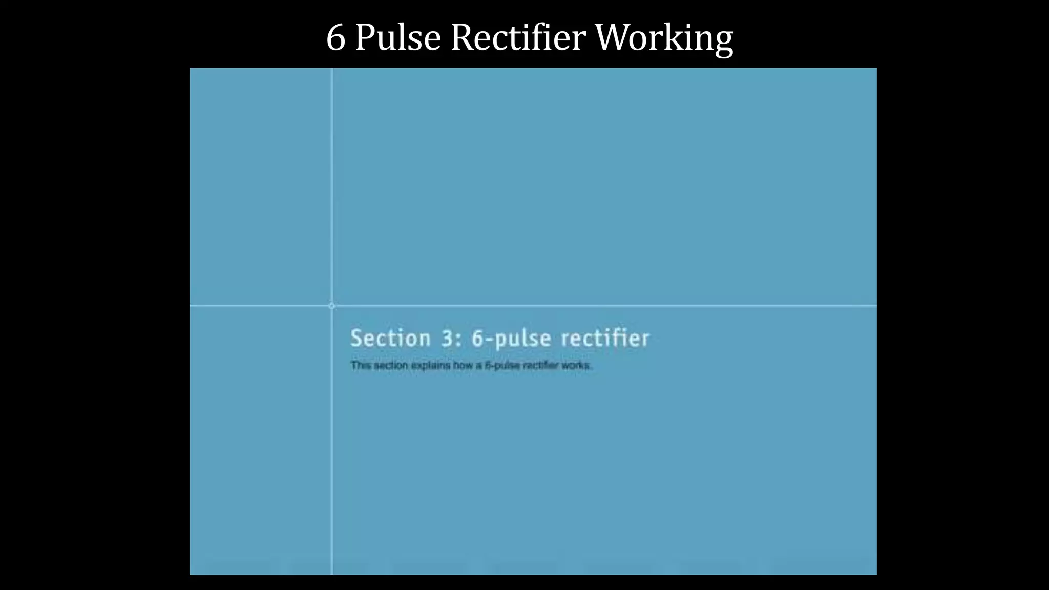 6 Pulse Rectifier Working
 
