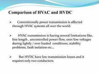 Hvdc transmission seminar PPTX