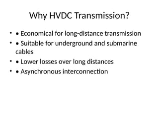 Comprehensive Overview of High Voltage Direct Current (HVDC ...