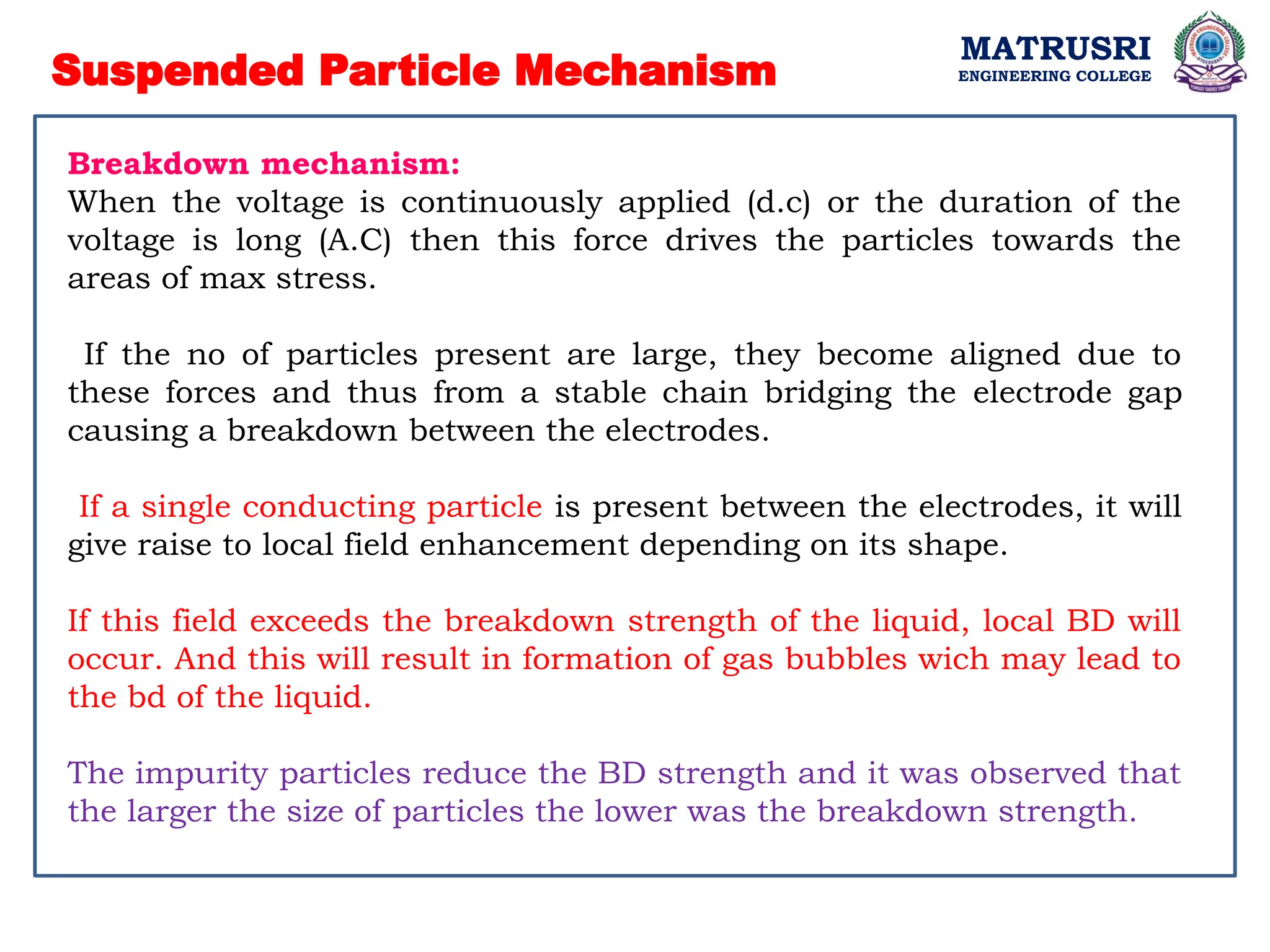 Conduction and Breakdown in Liquid Dielectrics | PPTX