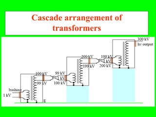 Cascade arrangement of
     transformers
 