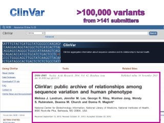 www.ncbi.nlm.nih.gov/clinvar
 