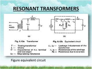 RESONANT TRANSFORMERS
Figure equivalent circuit
 