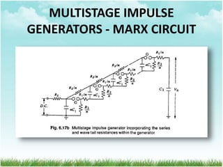 MULTISTAGE IMPULSE
GENERATORS - MARX CIRCUIT
 
