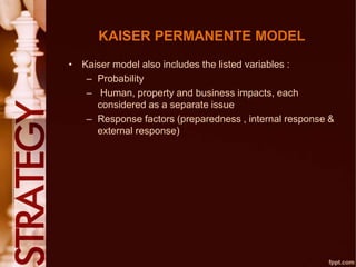 Kaiser Model HVRA for healthcare facility | PPTX