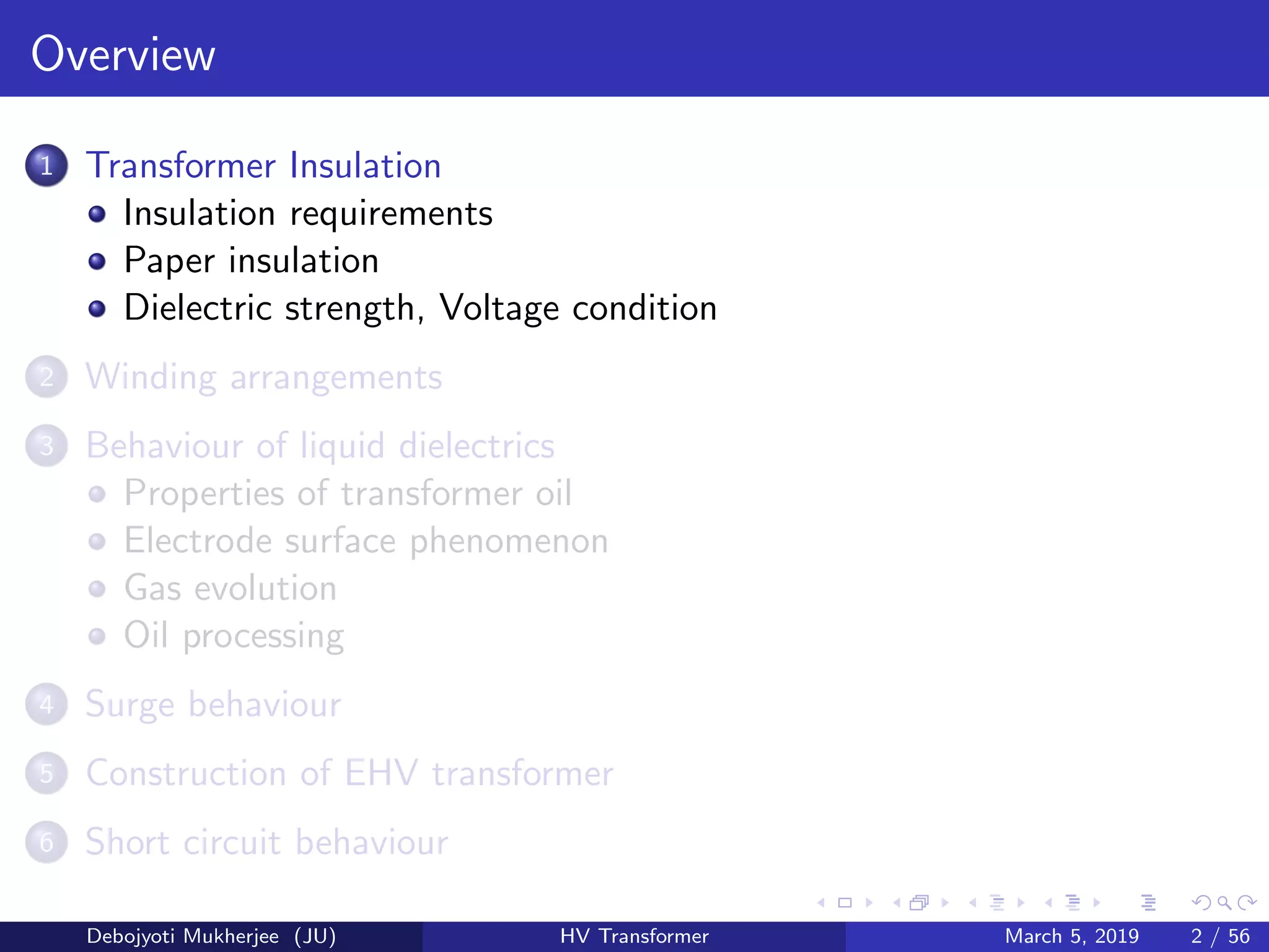High voltage power transformer construction | PDF