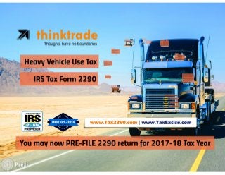 HVUT 2290 for 2017 tax year