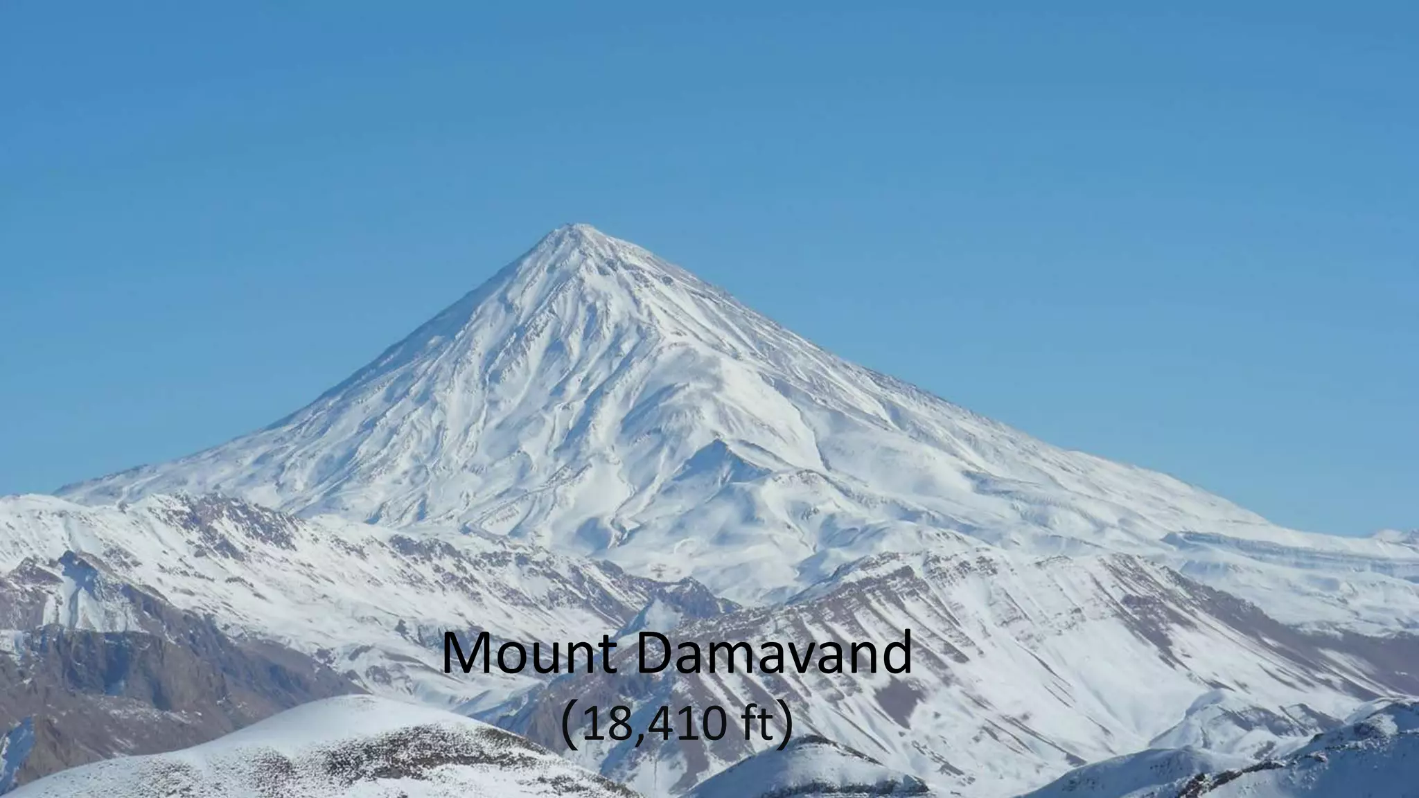 Mount Damavand
(18,410 ft)