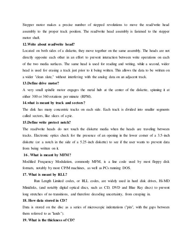 COMPUTER HARDWARE SHORT NOTES