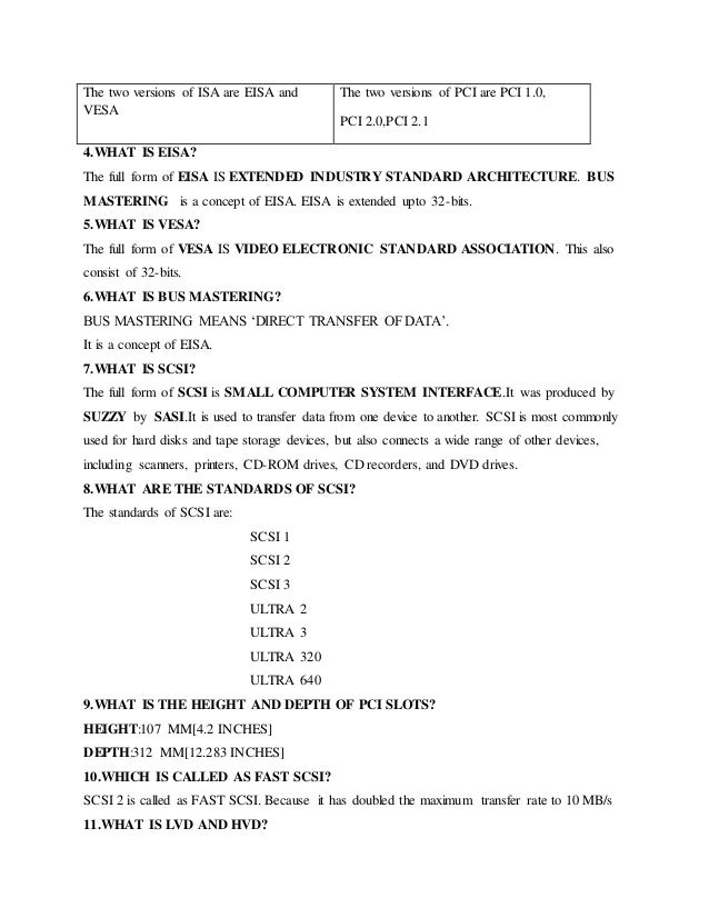 COMPUTER HARDWARE SHORT NOTES