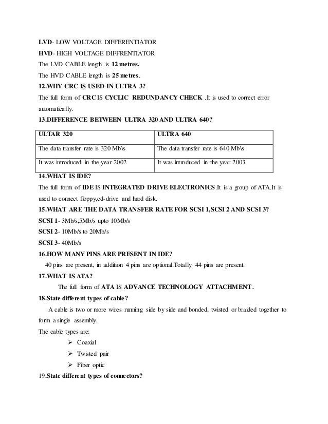 COMPUTER HARDWARE SHORT NOTES