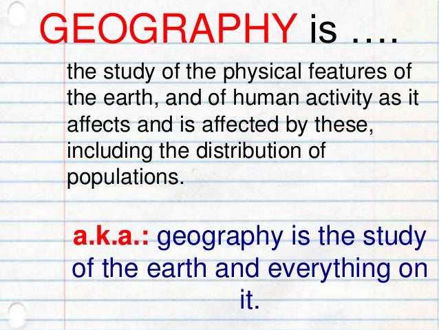 Where Do Geographers Study _ What Do Physical Geographers Study? An In ...