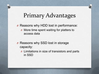 Hard Disk Drive versus Solid State Drive | PPTX
