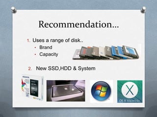 Hard Disk Drive versus Solid State Drive | PPTX