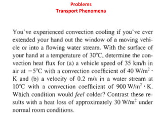 Problems Transport Phenomena 
