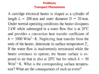 Problems Transport Phenomena 