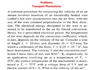 Problems Transport Phenomena 