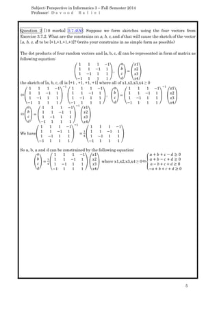 Perspective in Informatics 3 - Assignment 1 - Answer Sheet | PDF