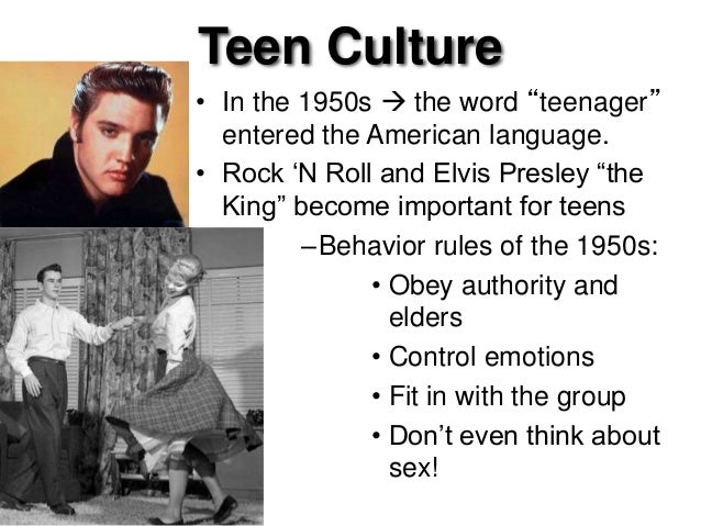 1950s teen culture How Would