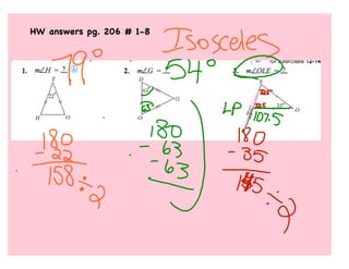 HW answers pg. 206 # 1-8