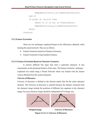 Hand Written Character Recognition Using Neural Networks | DOCX