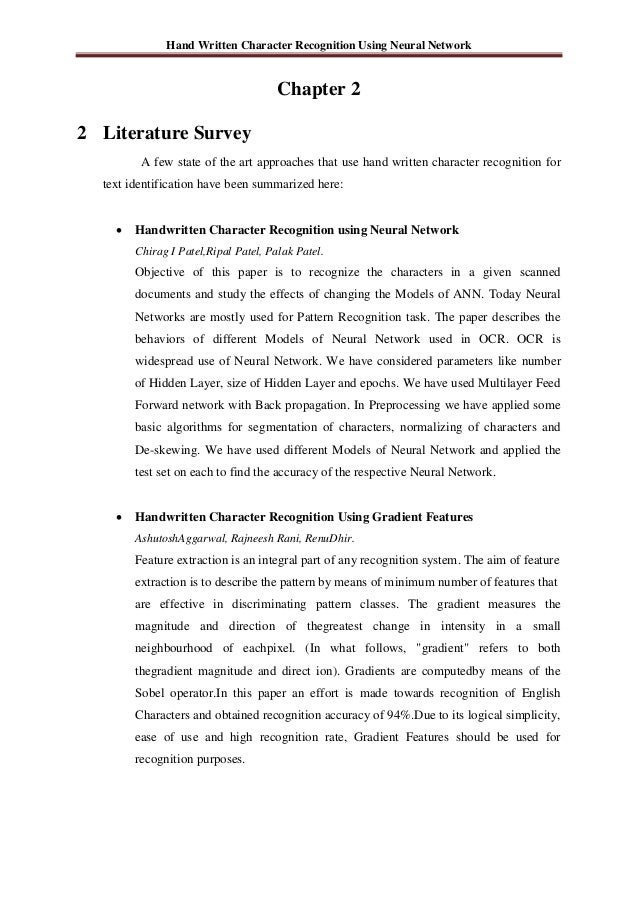 character recognition using neural networks thesis character recognition using neural networks thesis