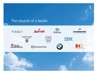 The resumé of a leader.
 