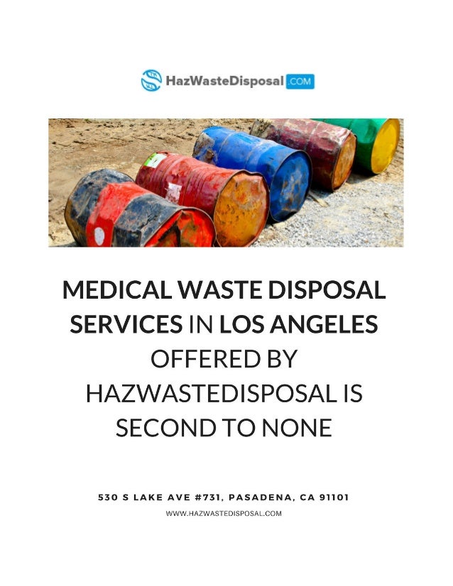 Medical Waste Disposal Services In Los Angeles Offered By