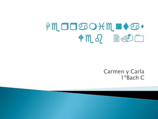 HerramientasWeb 2.0 Carmen y Carla 1ºBach C 