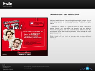 Opération “La Boite à Culottes” by Etam
Concours photo permettant aux fans de la page Etam de
remporter une séance de shopping ilimité dans les magasins
de la marque.
But du jeu ? Réaliser une photo de culottes Etam sur un
thème imposé chaque semaine, soumises aux votes du public,
les meilleurs seront tirées au sort pour définir le gagnant.
 