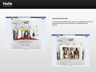 Citroen WTCC
Une opération complête pour Citroen, lors des épreuves
internationales du WTCC.
Les participants s’incrivent pour encourager la Team Citroen en
partageant des photos, vidéos, sur Facebook Twitter, et également
un concours de selfie via Instagram.
Une opération déployé sur 4 pages Facebook différentes dans 4
langues différentes.
 