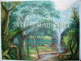 ARTI SEBUAH MIMPI By : Mulyana www.moelyana-mind.blogspot.com [email_address] 